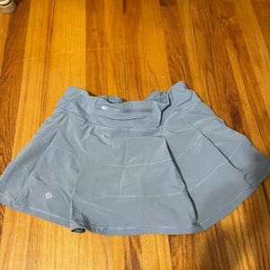 pace rival mid rise skirt chambray